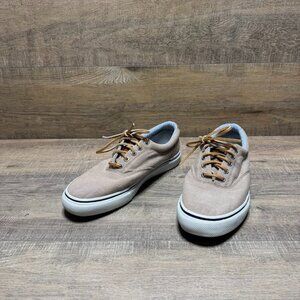 Sperry Topsider CVO Taupe Canvas Sneakers Men's Size 9.5